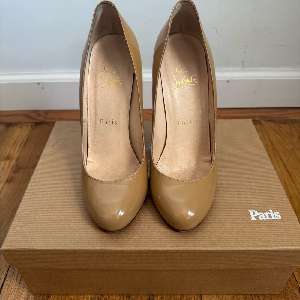 Christian Louboutin Tan Heels